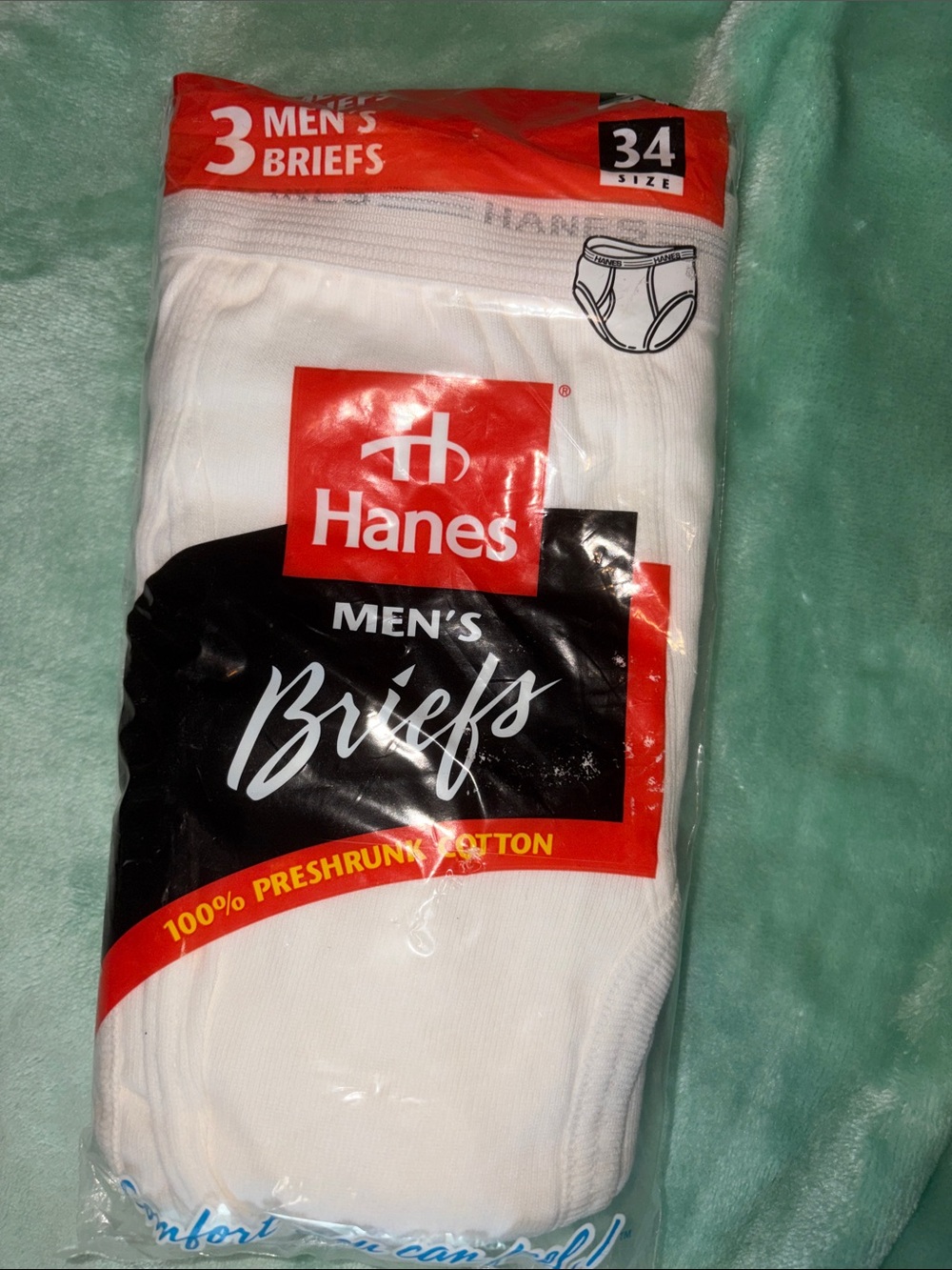 Hanes White Men’s Briefs - 3 Pack